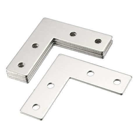 flat metal plate brackets|flat steel angle brackets.